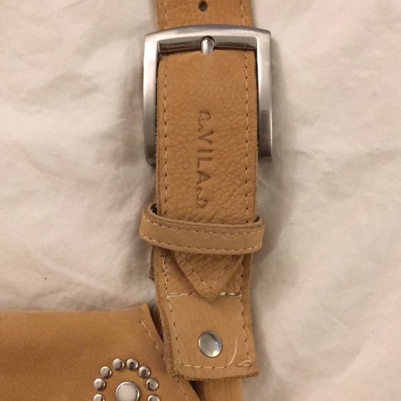 Western style genuine leather cross shoulder bag - Picture 3 of 5